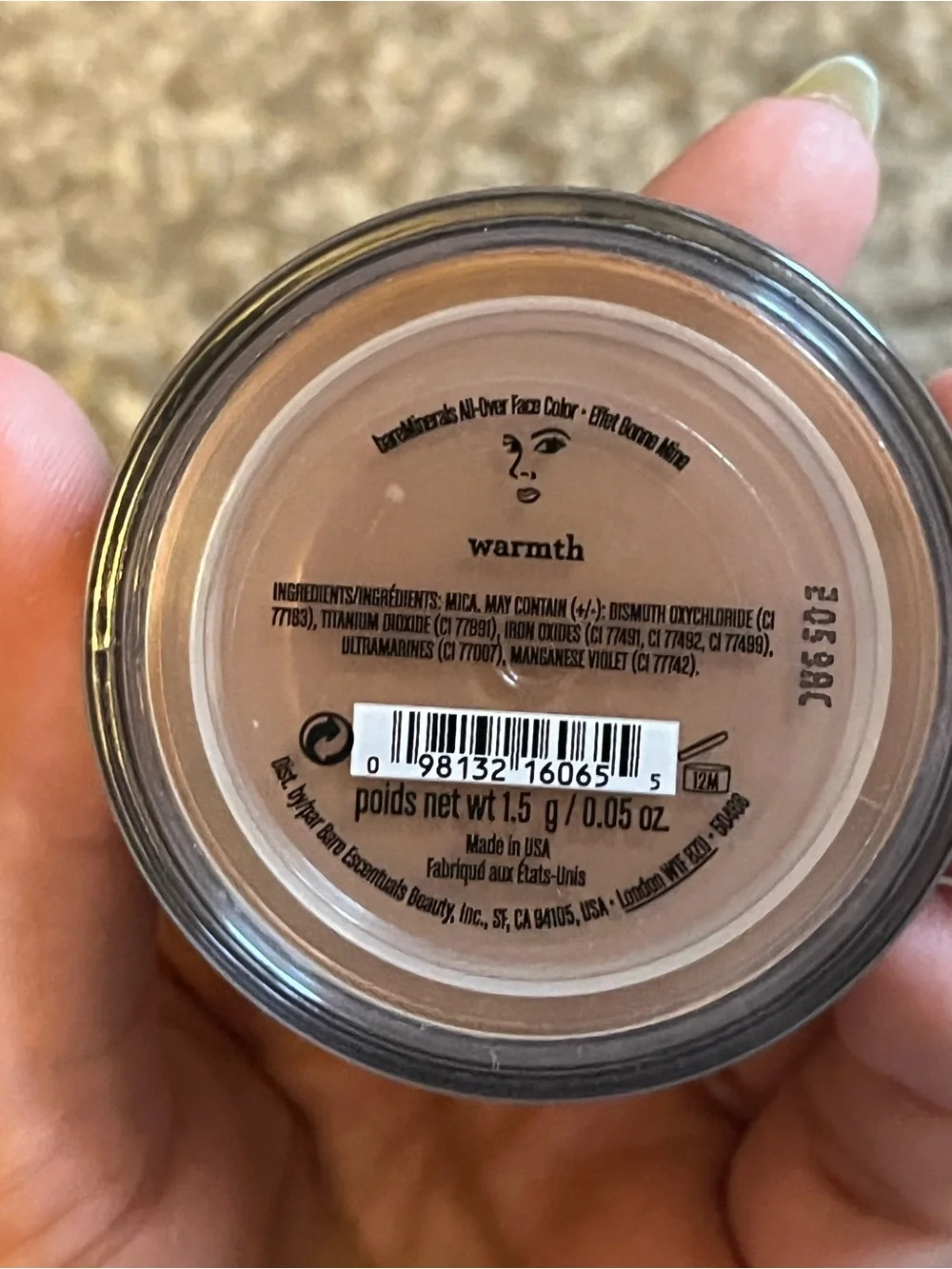 Bareminerals All Over Face Color Warmth Shade
